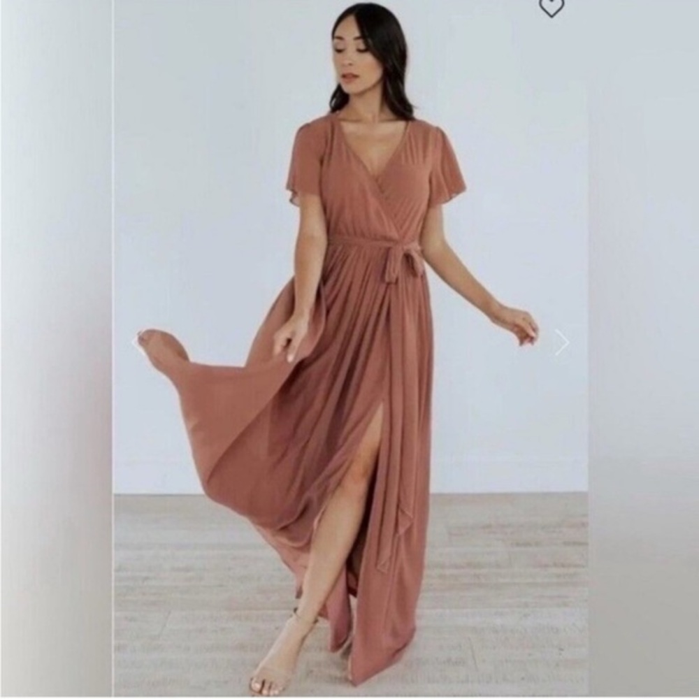 Baltic Born Kristina Blush Mauve Maxi Dress